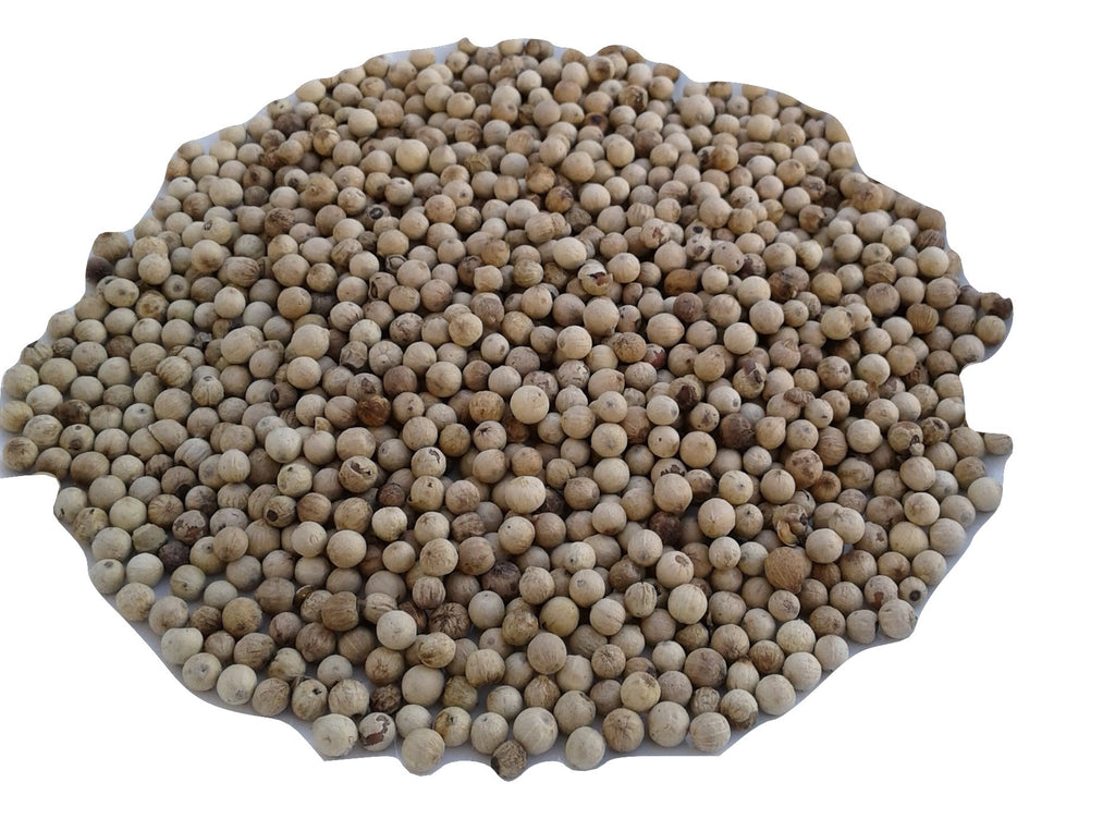 Organic Whole white peppercorns, pepper