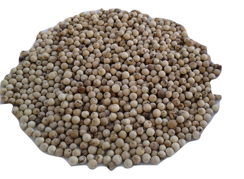 Organic Whole white peppercorns, pepper