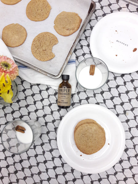 Handmade small-batch pure vanilla extract. cookies