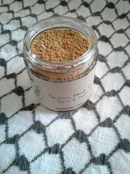 Spice Jar, spices, spice blends, savory blend.